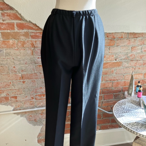 Liz Baker Black Pleated Trousers Size 14 P - Picture 5 of 9
